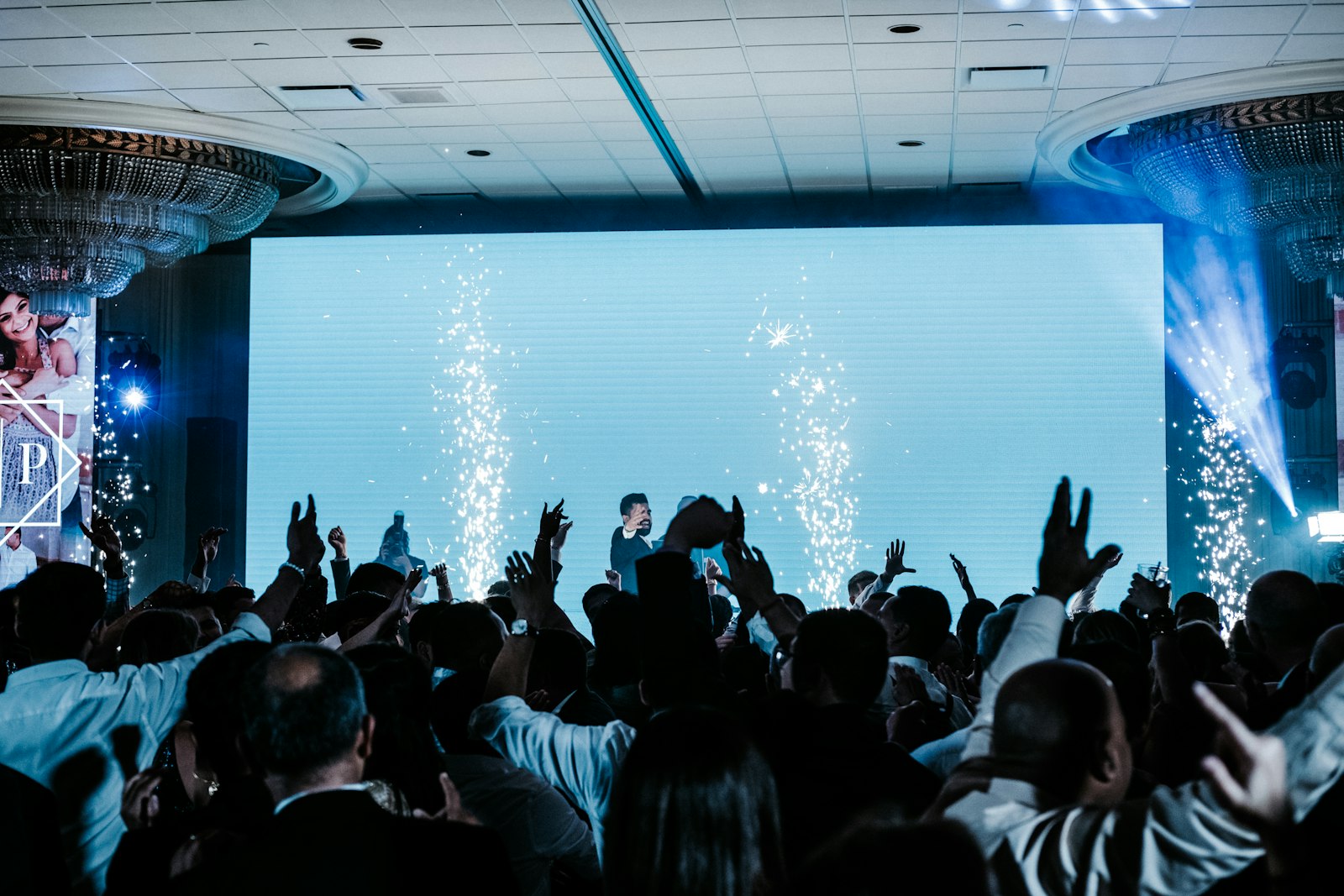 LED screen at an event